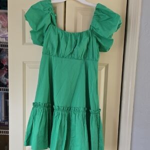 NWT Lilly Pulitzer Green Ruffle Dress